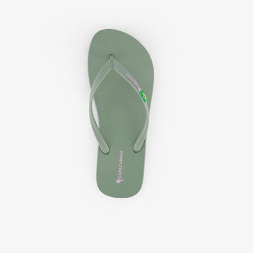 Dames teenslippers groen