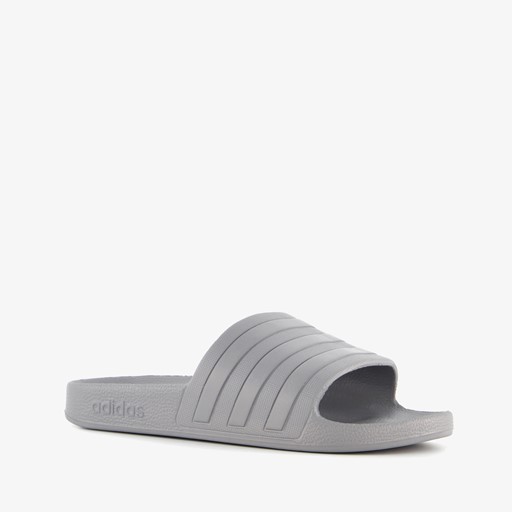 Adilette Aqua dames badslippers grijs
