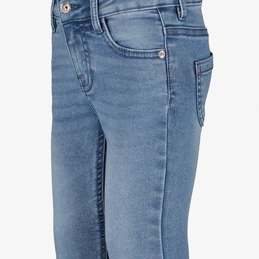 Meisjes flared jeans geborduurde bloemetjes