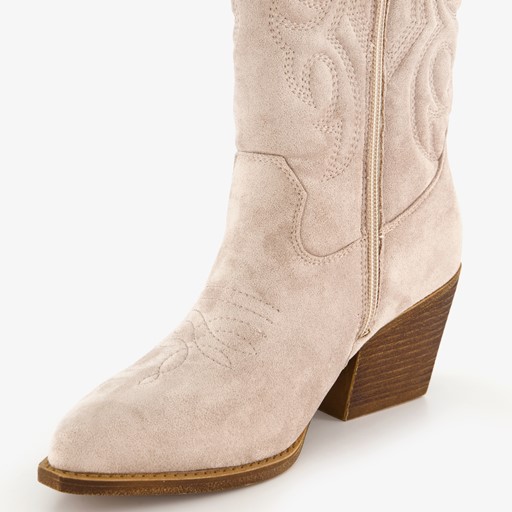 Dames western laarzen beige