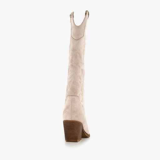 Dames western laarzen beige