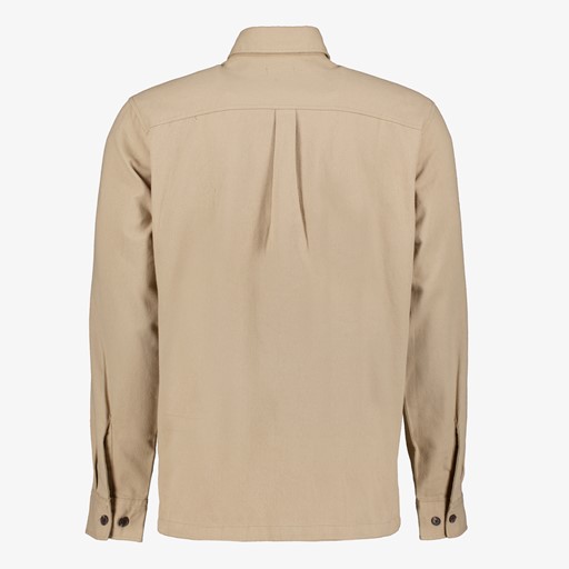 Heren overhemd lichtbruin