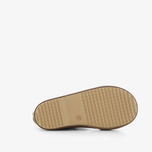 Korte kinder regenlaarzen beer bruin