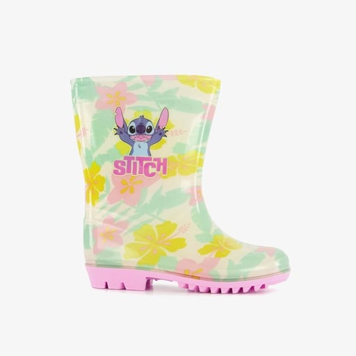 Kinder regenlaarzen roze geel