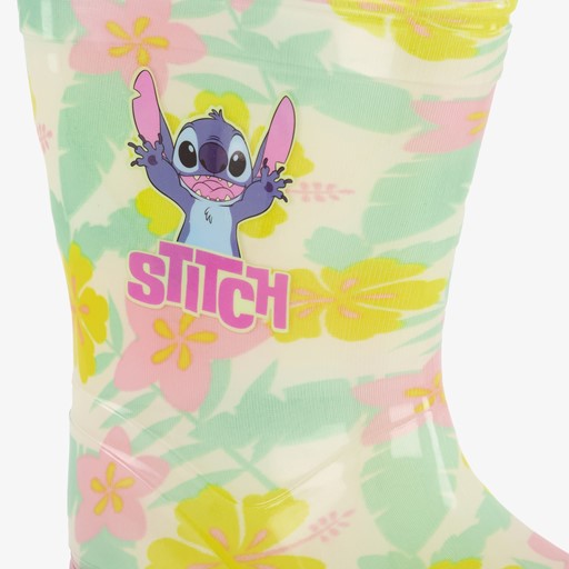 Kinder regenlaarzen roze geel