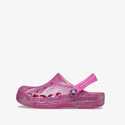 Baya Clog kinder klompen roze glitter