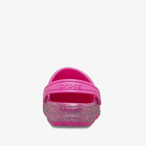Baya Clog kinder klompen roze glitter