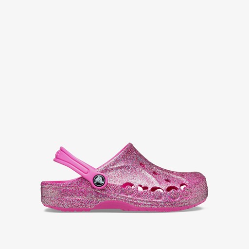 Baya Clog kinder klompen roze glitter