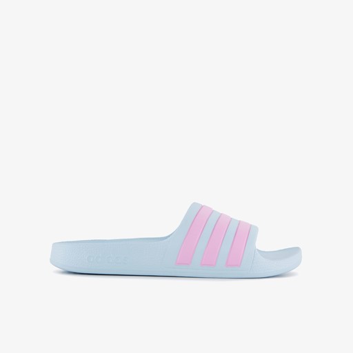 Adilette Aqua kinder badslippers blauw lila