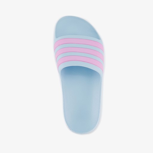 Adilette Aqua kinder badslippers blauw lila
