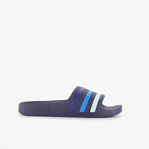 Adilette Aqua kinder badslippers blauw