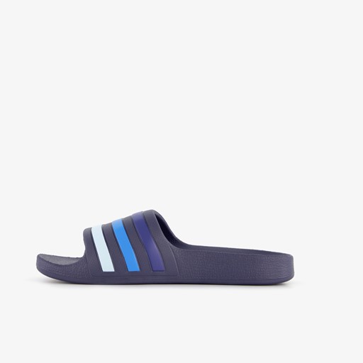 Adilette Aqua kinder badslippers blauw