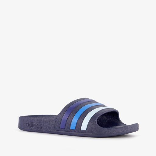Adilette Aqua kinder badslippers blauw