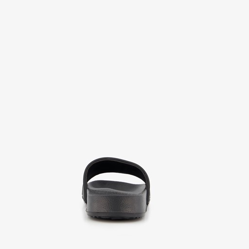 Dames badslippers zwart goud