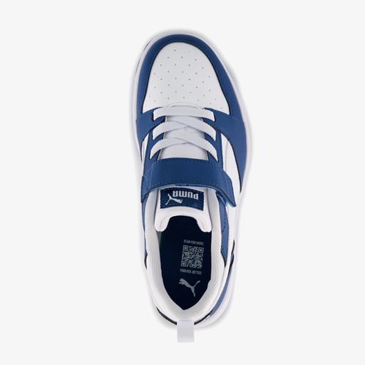 Rebound V6 LO kinder sneakers wit blauw