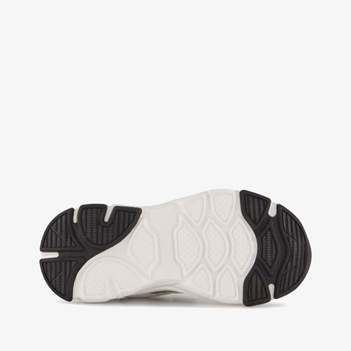 Meisjes dad sneakers wit goud