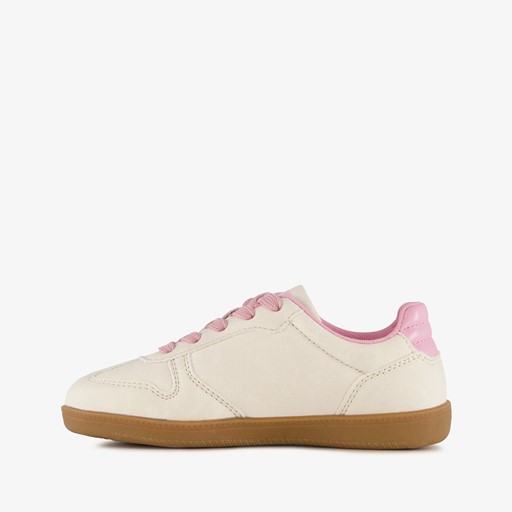 Meisjes sneakers beige roze