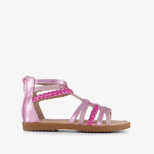 Meisjes sandalen met glitters roze
