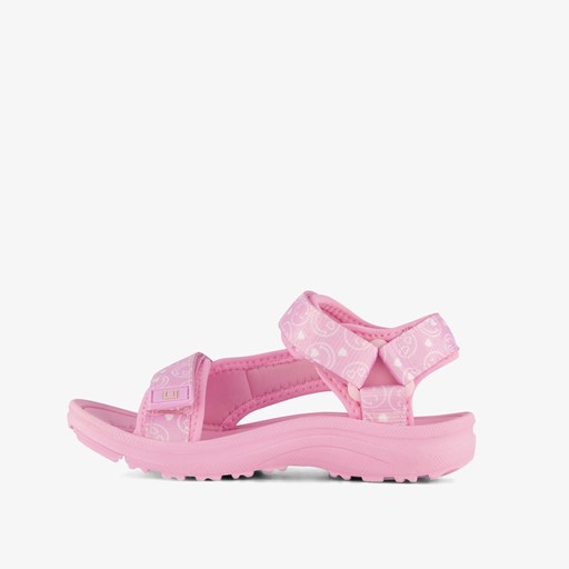 Meisjes sandalen met smileys roze