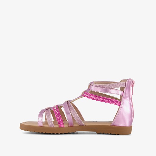 Meisjes sandalen met glitters roze