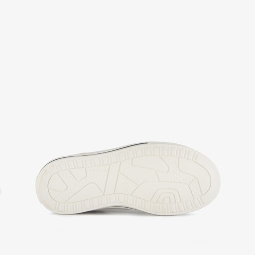 Hoge jongens sneakers met smiley blauw