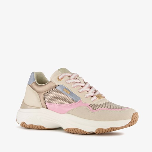 XX by dames dad sneakers beige roze