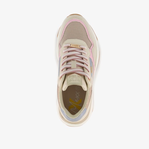 XX by dames dad sneakers beige roze