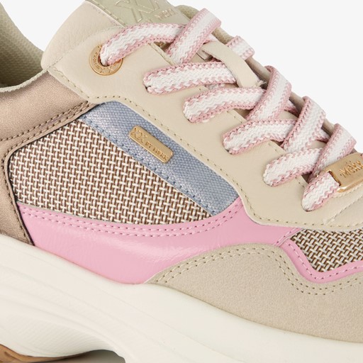 XX by dames dad sneakers beige roze