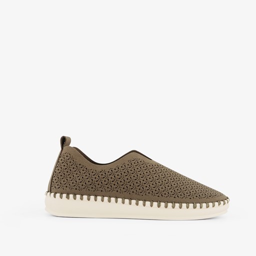 Daisy dames instappers donkergroen