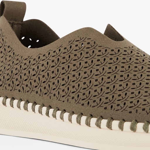 Daisy dames instappers donkergroen