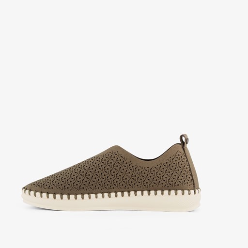 Daisy dames instappers donkergroen