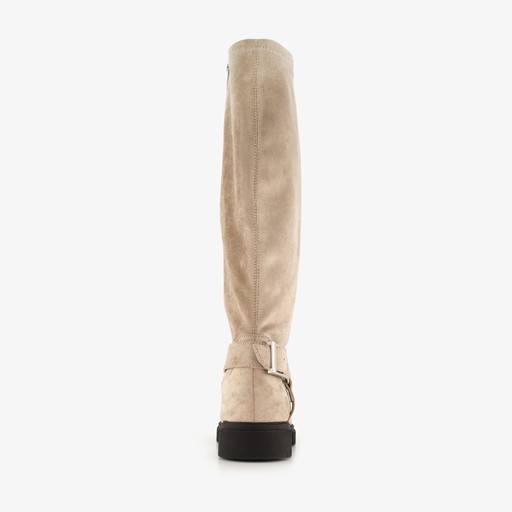 Hoge dames boots beige