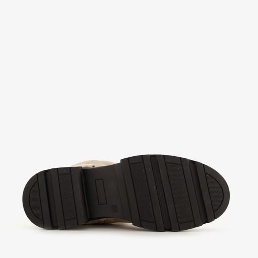 Hoge dames boots beige