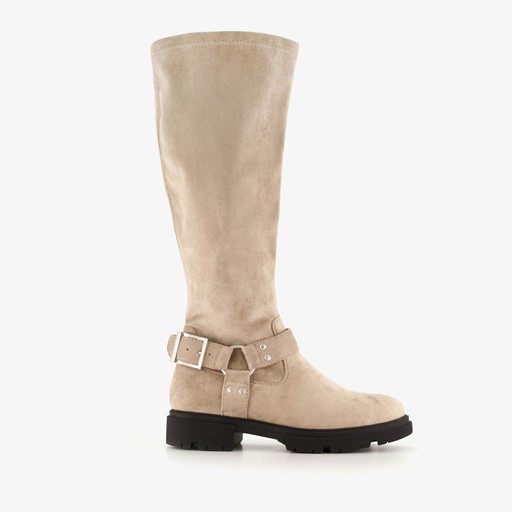 Hoge dames boots beige