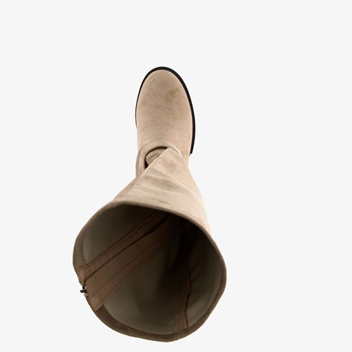 Hoge dames boots beige