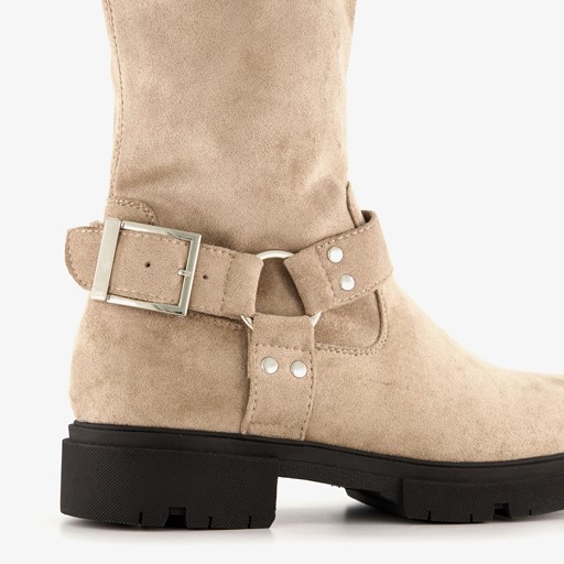 Hoge dames boots beige