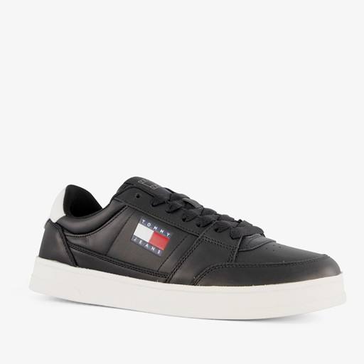 Leren heren sneakers zwart