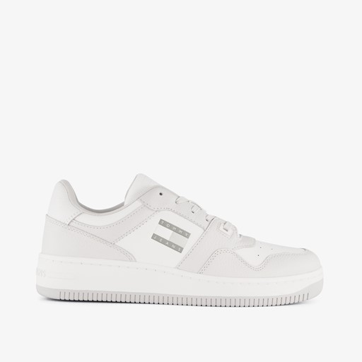 Leren heren sneakers lichtgrijs