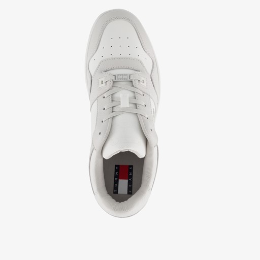 Leren heren sneakers lichtgrijs
