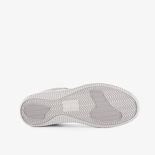 Leren heren sneakers lichtgrijs