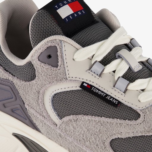 Suede heren dad sneakers grijs