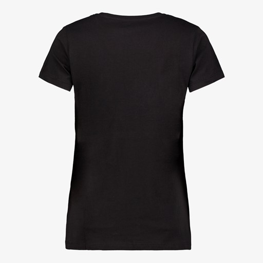 Dames T-shirt met luipaard zwart