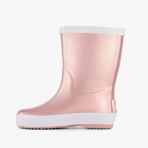 Kinder regenlaarzen metallic roze