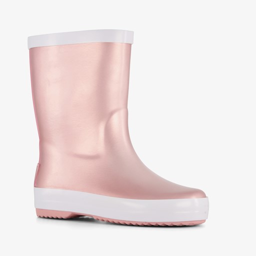 Kinder regenlaarzen metallic roze