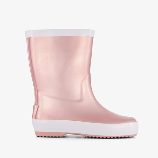 Kinder regenlaarzen metallic roze