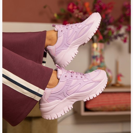 Dames dad sneakers lila