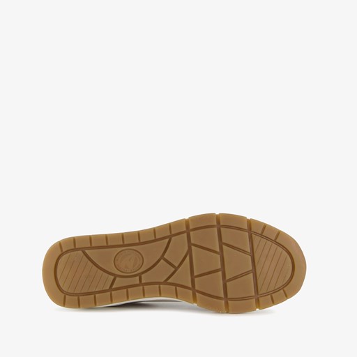 Leren dames sneakers khaki