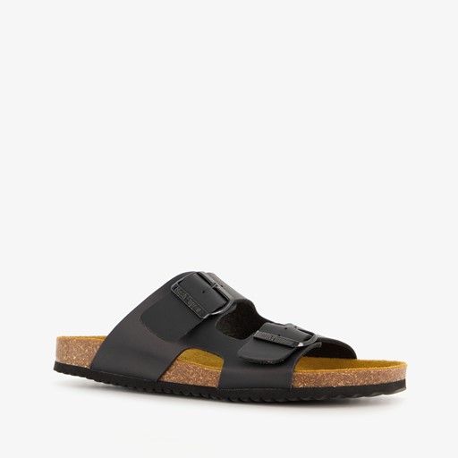 Dames bio slippers zwart