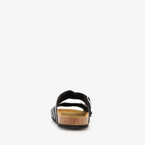 Dames bio slippers zilvergrijs