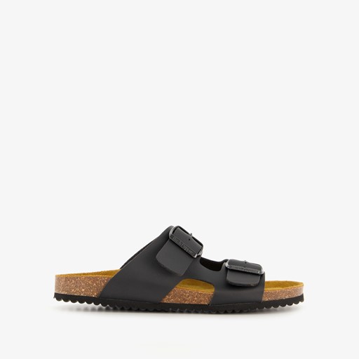 Dames bio slippers zwart